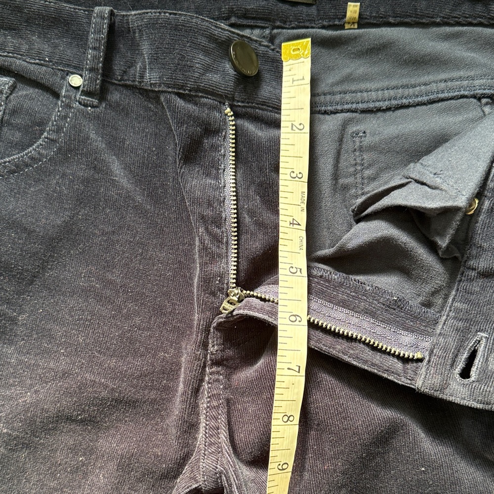 Elie Tahari Dark Blue Corduroy Trousers - Picture 7 of 12